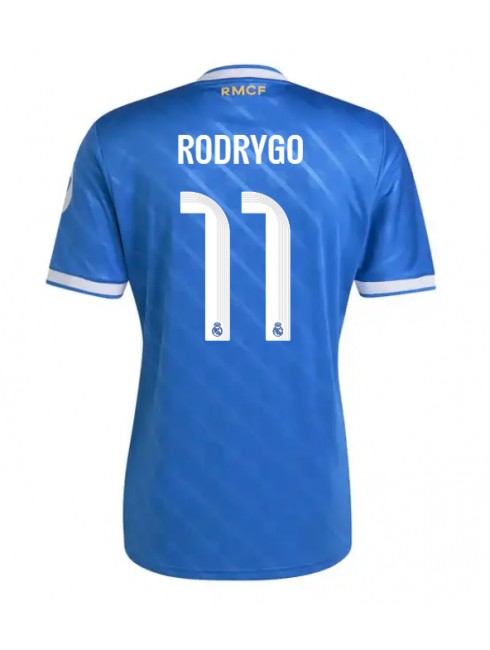 Moški Nogometna dresi replika Real Madrid Rodrygo Goes #11 Tretji 2025-26 Kratek rokav Moški Nogometna dresi replika Real Madrid Rodrygo Goes #11 Tretji 2025-26 Kratek rokav